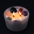 Vela Chakras con gemas