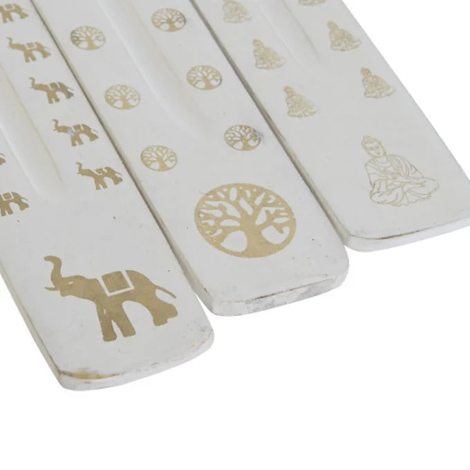 Soporte Incienso Varilla Blanco