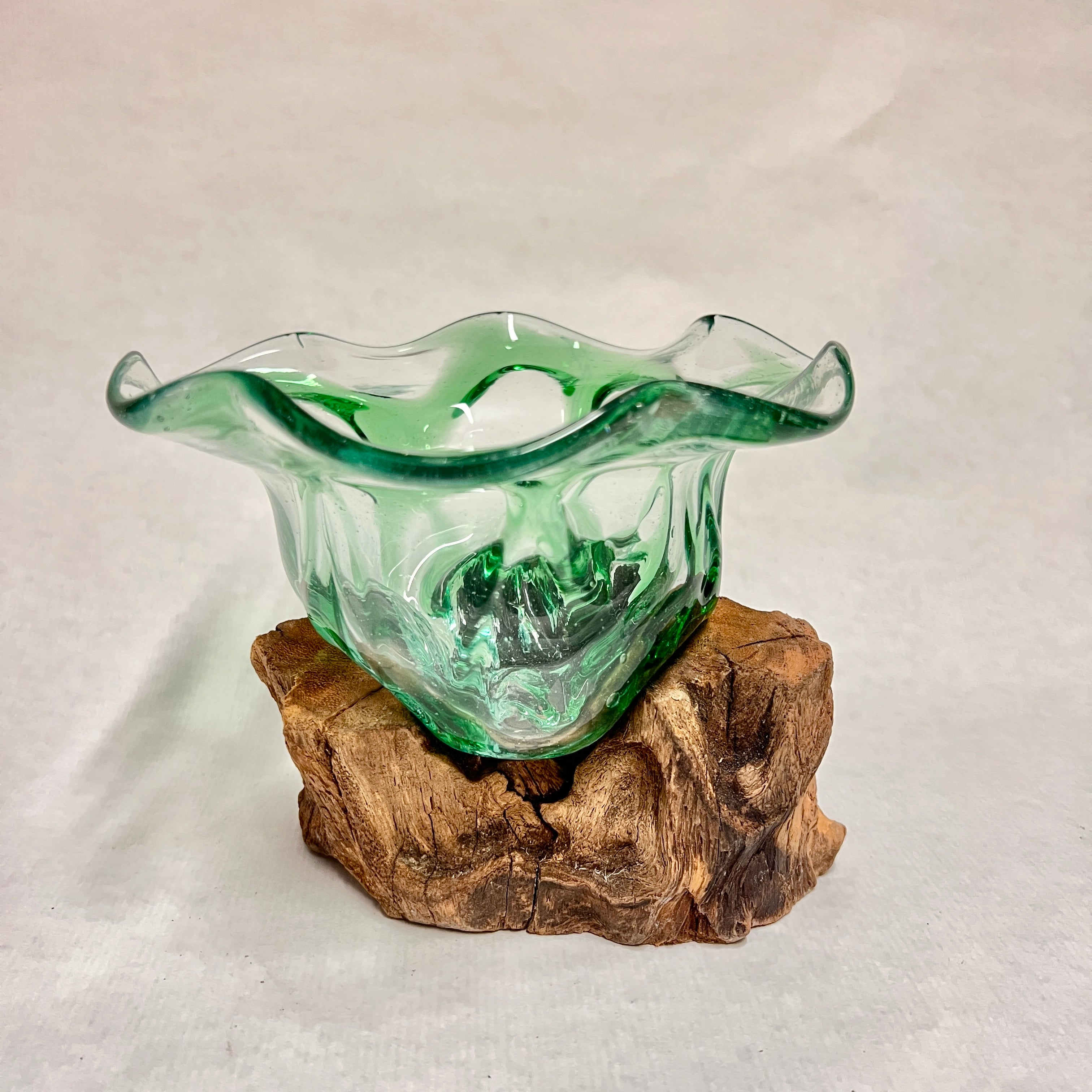 Madera natural con cristal - Tulipa Verde